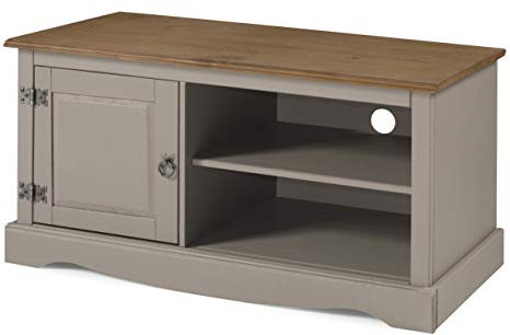 Mercers Furniture Corona Grey Wax 1 Door TV Media Unit