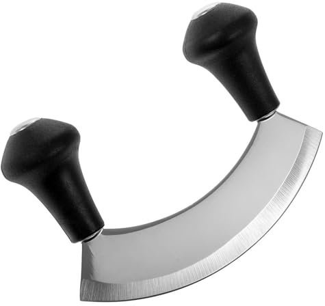 SIDCO Wiegemesser Edelstahl Zwiebelmesser Kräutermesser Pizzamesser Profi Messer