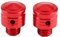 Unifür Versal Mirror Blanking Plugs Spiegelhalter Stecker Abdeckungen M10 x 1,25 Aluminium Red Motorrad Roller Rückspiegel Spindel Scooter