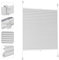 Sekey Plissee ohne Bohren Verdunkelung, Fenster Plissee Klemmfix Jalousie 135 cm breit, Verspannt Blickdicht Sonnenschutz Fensterollo, 135x150cm, Weiß