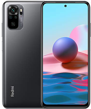 XIAOMI Redmi Note 10 Smartphone RAM 4GB ROM 64GB 6.43 AMOLED DotDisplay 5000mAh (typ) Batterie 33W Schnellladung 48MP Wide-Angle Kamera Grau [Globale Version]
