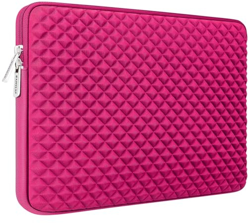RAINYEAR Laptop Sleeve for 16 inch Laptop 16 MacBook Pro/Max M5 A3428 | A3429 M4 A3403 A3186 M3 A2991 M2 A2780 M1 A2485, 16” Notebook Chromebook Diamond Foam Shock Resistant Padded Protective Case