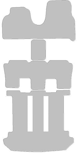 Fußmatten passend für Peugeot 807 Typ E, EB 7-Sitzer (Baujahr 2002-2014), Hit schwarz | Spezialgröße | Umrandung beige