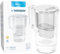 Wessper Jarra Filtradora de Agua 2.5L | Filtro Reemplazo para Dafi Unimax Aquaphor A5 BRITA Maxtra+ PHILIPS AWP212/10 | Reduce la cal y el Cloro, Agua filtrada | Jarra Filtrante + 1x cartucho | Blanco