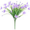 Außen Blumendekor Wildblumen künstliche Gänseblümchen faus im Innengarten Silber Topf (Purple, One Size)