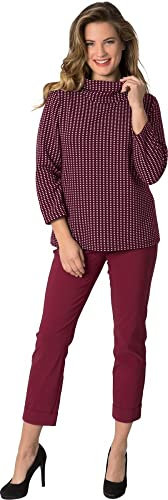 Stehmann, Igor-680, Sportive 6/8-Stretchhose - weitere Farben Größe 38, Farbe Dark Cherry
