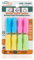OSteed Ergonomic Pencil Grips Silicone 8 Pcs for Adults, Gel Pen Grips with 3 Concaves for Handwriting, 1 Pack 4 Colours
