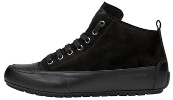 Candice Cooper Sneakers aus Leder und Veloursleder, schwarz 40