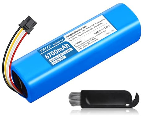 6700mAh Batería para Dreame D10 Plus Gen 2, L10s Ultra Gen 2,L10s Pro Gen 2,L10s Ultra Plus, D9 F9 Pro/MAX, L10 Pro, D10/D10 Plus/D10s/L10/L10s/Z10 Pro Aspiradora Robótica