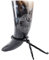 Battle-Merchant | Hochwertiges Wikinger Trinkhorn mit Ständer und Yggdrasil Motiv | Rinderhorn graviert im Set mit Hornständer | Mittelalterliches Met-Horn bis zu 300ml