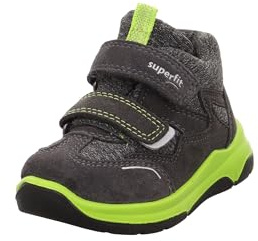 Superfit Jungen Cooper Lauflernschuh, GRAU/HELLGRÜN 2000, 20 EU Schmal