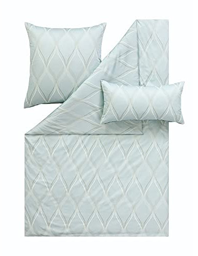 ESTELLA Exquisit Bettwäsche Lyanna Farbe Jade Größe 155x220 + 80x80 + 40x80