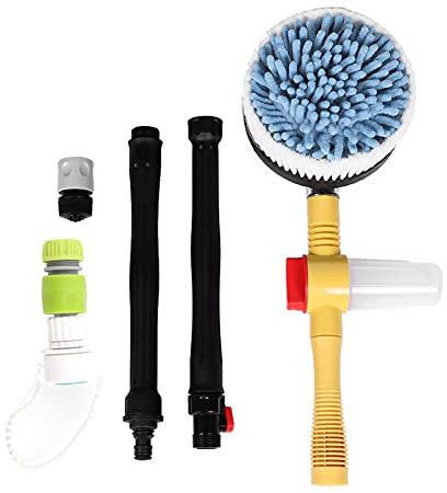 Car Wash Kit Home Hose Brush Long Handled Rotating Broom Automatic Foam Rotary Strong Prayer Wand For Washing Power Car Wash Equipment High Pressure