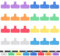 Giantree Etichette per cavi, 24 etichette riutilizzabili per organizzare fili e identificare etichette multicolore per scrivere a mano