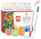 TBC The Best Crafts Acrylstifte für Steine Wasserfest, 48 Farben, Acrylstifte Wasserfest, Steine Bemalen Stifte, Acrylic Paint Marker, Glasmalstifte für Leinwand, Holz, Ostergeschenke Kinder