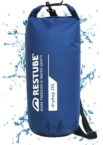 Restube Wasserdichter Drybag – Premium-Qualität für ultimativen Schutz | Vielseitig und geräumig | Ideal für Reisen, Wandern, Wasseraktivitäten | 100% wasserdicht und langlebig - [20L]