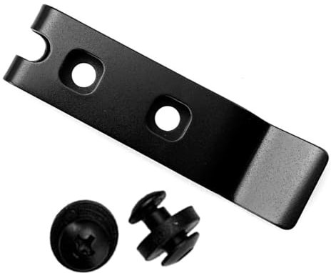 Wanfoou K Scheide Taillenclip, K Mantelclip Messerscheide Scheide Zurück Clip, Rücken Clip Klemmen mit Schraube Scheide, Rucksack Abdeckung Zubehör Taille Rücken Gürtel Clip, Schwarz