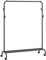 SONGMICS Kleiderständer auf Rollen, Kleiderstange, Garderobenstange, Garderobenständer aus Stahlrohren, 103,5 cm breit, multifunktionale Aufbewahrung, tintenschwarz HSR131B01