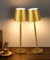 Faithorse Rechargeable Lamp Cordless Table Lamp, 2 Pack Battery Operated Lamps 5200mAh IP54 Waterproof Wireless Lamp with 3-Color Modes Touch Control Night Light for Bedroom(Gold)