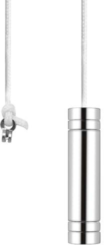 KingYH Bathroom Light Pull Cord Handle Chrome Cylindrical Pendant Extension Bathroom Toilet Light Ceiling Fan Switch (Nylon, 150CM)