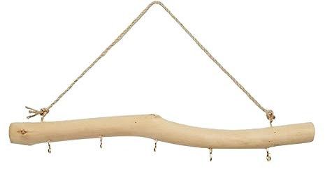 Adoorniequea 39cm Treibholz Asthaken Holzhaken Wandhalterung für Kopfhörer Eingang Schlüssel Bend