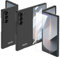 FTRONGRT Cover per Samsung Galaxy Z Fold 6, Custodia Rigida per PC + Pellicola per Schermo in Vetro Temperato, Antigraffio Custodia per Samsung Galaxy Z Fold 6.(Nero)