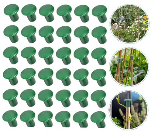 Luhuaby Lot de 36 capuchons de sécurité pour canne de jardin en bambou