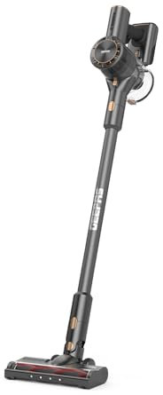 GEEPAS Cordless Vacuum Cleaner & Handheld Upright Stick 240V | Dual Mode Machine 10Kpa Suction for Carpet Hard Floor | 40 Min Runtime Rechargeable Battery LED Motorised Headlight HEPA Filter 160W