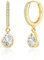 Gold Ohrringe für Damen, Hängende Ohrringe mit Zirkonia Hypoallergen Glitzerstein - Smart Auswahl für Party,korporations-oder spontane Geschenke