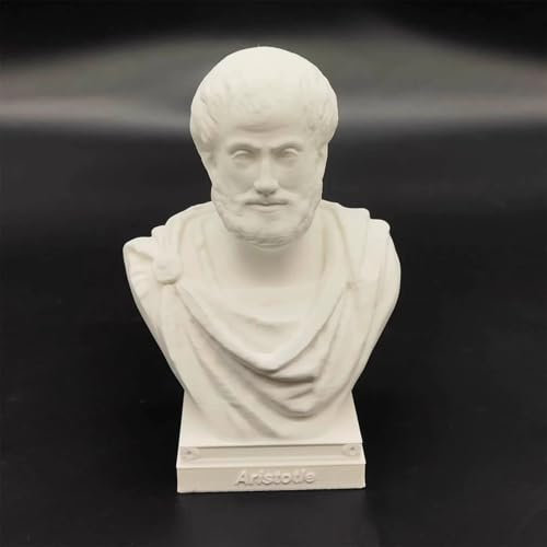 Aristoteles antiker griechischer Philosoph Büste Kopf Skulptur 3D Druck Statuen 10cm Griechische Figur Dekorationen Anwendbar Zuhause Büro Schreibtisch Tisch (Aristoteles)