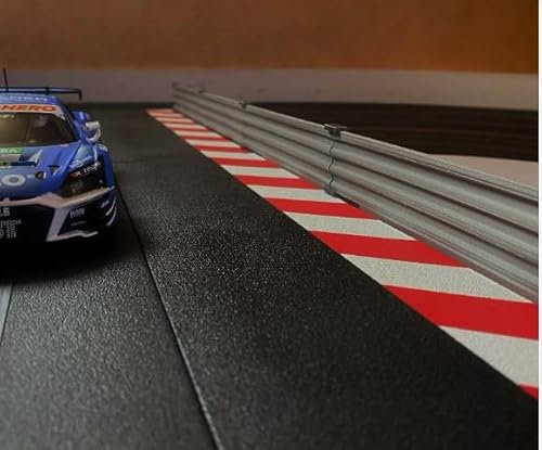 Begrenzung Fangzaun Zaun Leitplanke kompatibel für Carrera 124 132 Uni, Ninco, Scalextric (1m)