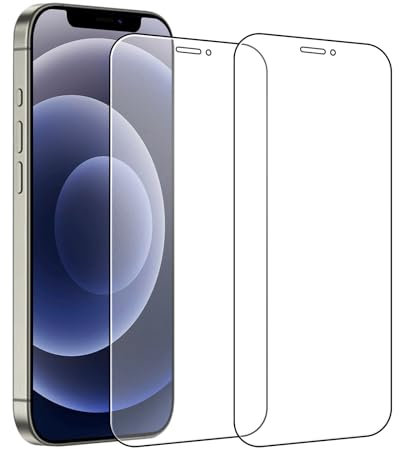 Kiokyrgm Panzerglas Matt für iPhone 12/12 pro, Displayschutzfolie 2 Stück,9H Glas, Anti-Fingerabdruck, Anti-Kratzer,Vollabdeckung schutzfolie mattes
