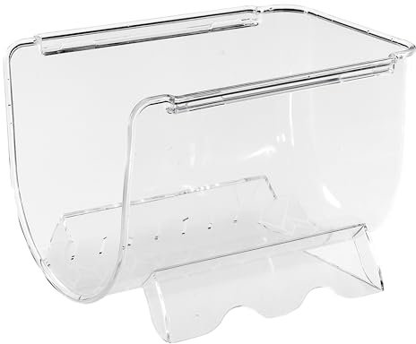 Lot de 2 étagères à bouteilles, organiseurs de réfrigérateur, 20,5 x 12 x 11 cm, transparentes, empilables, boîte de rangement, porte-bouteilles, porte-bouteilles, boîte de réfrigérateur, sans BPA