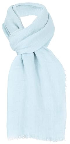 malito - Damen Modeschal aus Viskose - leichter Schal Unifarben - dünnes Halstuch - weich & atmungsaktiv S604 - (Hellblau)