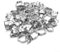 Steel Double Ear Hose Clamps, Double Ear Hose Clamp Zinc Plated Steel Clip Crimp Rings for Petrol Pipe Tube Fitting Connections