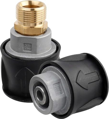 Holdonelight Quick Connect Hose Adapter - M22 14mm Karcher Pressure Washer Coupler Compatible with K2/K3/K4/K5/K6/K7