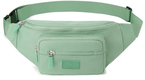 Bauchtasche Gürteltasche für Damen und Herren Hüfttasche Handytasche Sport Laufgürtel (grün)