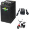 WILLQ Batería Motocicleta 72V 85Ah 75Ah 65Ah 55Ah 45Ah 35Ah 25Ah Paquete baterías Litio para ciclomotor de 72 voltios para Motores de 3000W 2500W 1500W 1000W con BMS y Cargador,72v25ah