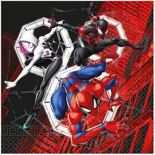 Procos Spiderman World of Webs Napkins 20 Pack