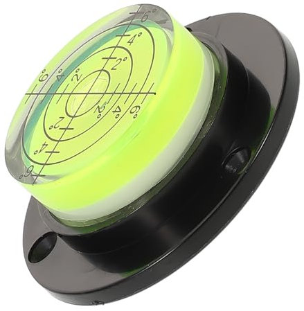 AUTSUPPL Kompakte Runde Wasserwaage Präzises Nivellieren für Stative Plattenspieler und mit Einfachem Handling und Tragbarem Design für Genaue Ausrichtung und Installation