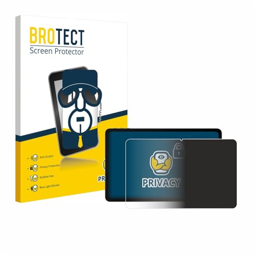 BROTECT Blickschutzfolie für Doogee U12 | Anti-Spy Displayschutz Made in Germany Tablets Privacy Screen Protector Sichtschutz Blaulichtfilter Klare Folie