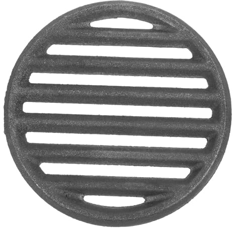 CAXUSD Kaminrost und Runder Grillrost Ø 12cm aus Metall Ofenrost Ersatzteil für Grill und Kamin Robustes Ofengitter für Garten und Terrasse
