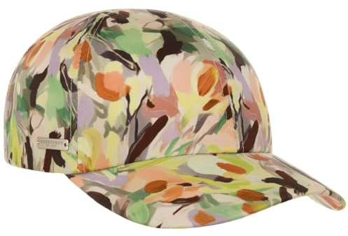 Seeberger Soft Flower Print Cap Basecap Baseballcap Sonnencap Damencap Baumwollcap Damen - Metallschnalle, mit Schirm Frühling-Sommer Sommer