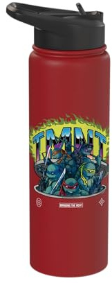 Official Teenage Mutant Ninja Turtles TMNT Dark Stainless Steel Insulated Water Bottle