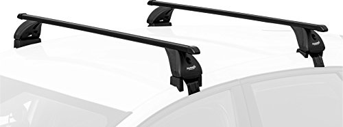 Summit SUP-26296S Premium Multi Fit Lockable Roof Bars, Black Steel, Set of 2