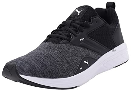 PUMA NRGY Comet, Running Shoes Unisex Adulto, Black White, 38 EU