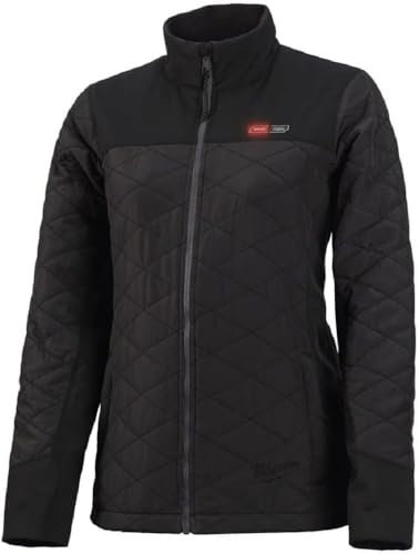 Milwaukee M12 HJPLADIES-0 (S) Women's Down Jacket, Black, Size (S) - Without Battery, Black