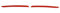 Moulure de Grille de Calandre Compatible avec Renault Clio IV 2012-2016 en Acier Inoxydable Rouge