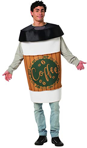 The Adult Coffee Fancy Dress Costume Standard
