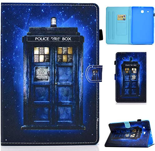 Cover Galaxy Tab E 9.6 SM-T560 T561, Flip Custodia in 3D Disegno Pelle PU Protettiva Portafoglio Case con Porta Carte e Funzione Stand per Galaxy Tab E 9.6 SM-T560 T561
